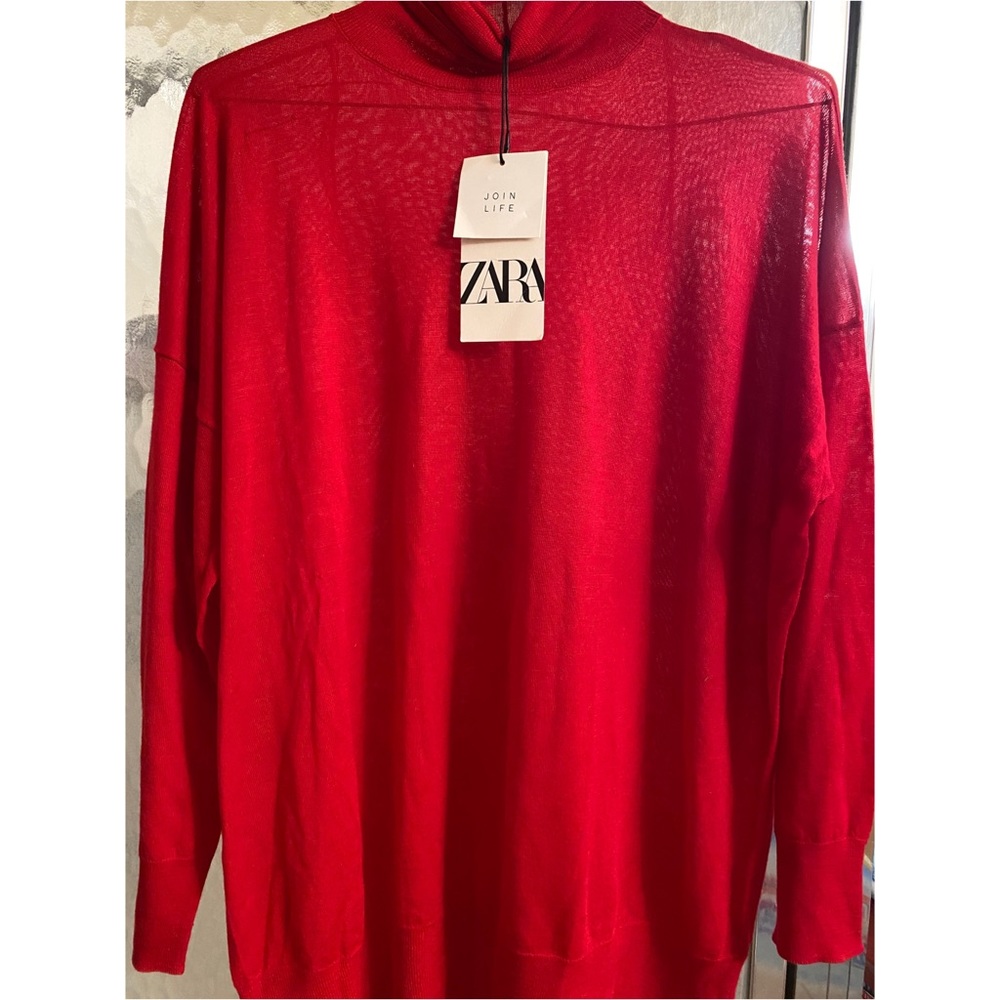 New Red Zara Turtle Neck